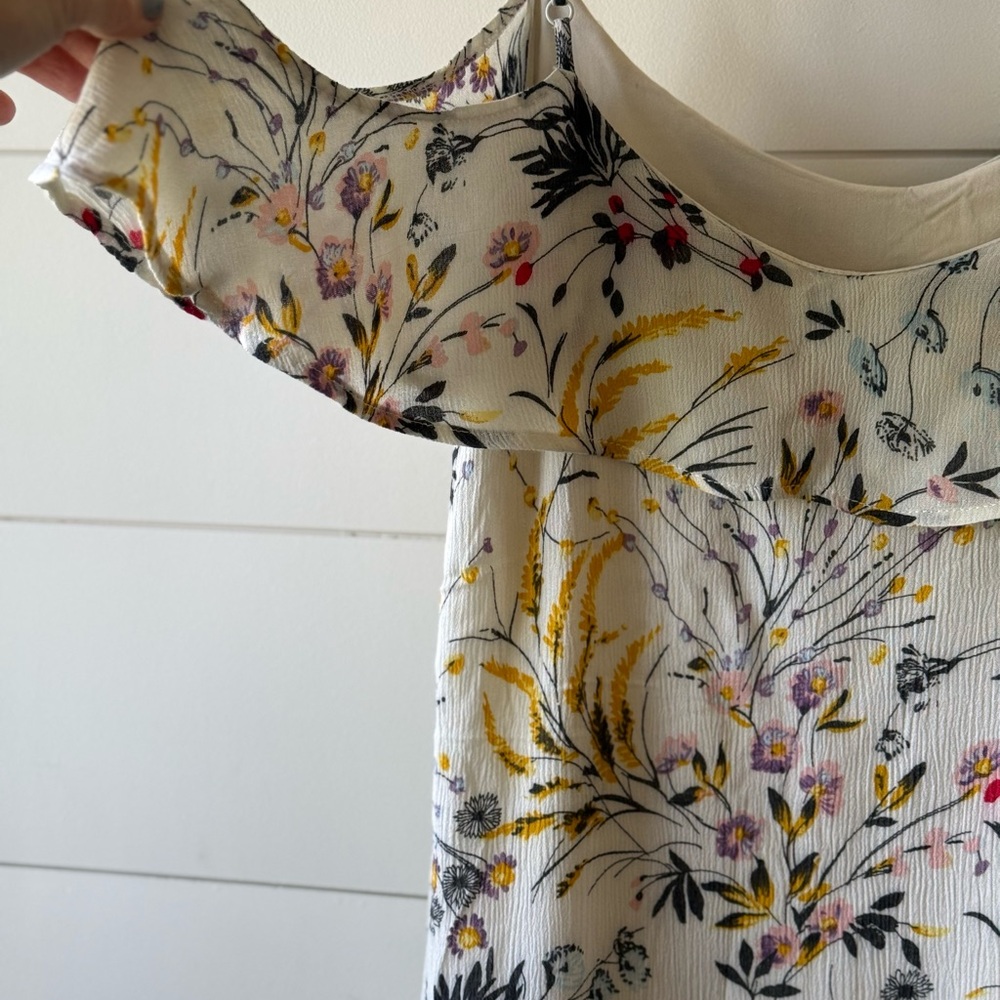 Kentucky Derby Floral Off Shoulder Mini Dress Lace Hem | Anthropologie Style - Picture 9 of 10